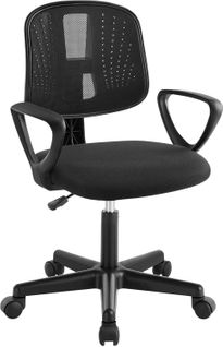 Chaise De Bureau Pour Enfants, Chaise D'ordinateur à Roulettes, Pivotante, Hauteur Réglable, Noir