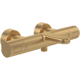 Mitigeur Bain Douche Thermostatique Universal Taps et Fittings Rond Brushed Gold
