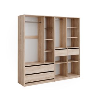 Armoire à Vêtements Elmo 50206 Sonoma 100x200cm Lot De 2