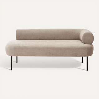 Méridienne Côté Droit Mirmande Tissu Taupe