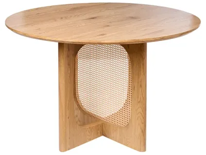 Table De Repas Karlo Marron Clair 120 Cm 120 Cm