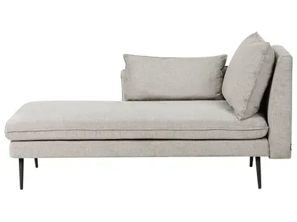 Chaise Longue Côté Droit Yerres Tissu Gris