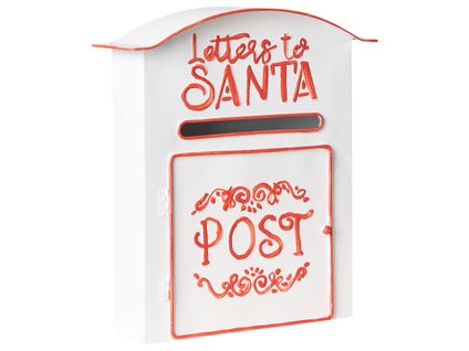 Boîte Aux Lettres Du Père Noël Espoo 30 Cm Blanc