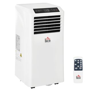 Climatiseur Mobile 3-en-1 35.4x33.8x69.8 Cm 9000 Btu Avec Télécommande Et Minuterie 24 H, Abs Blanc