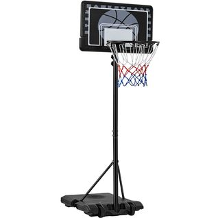 Panier De Basket Extérieur Portable Réglable En Hauteur Sur Pied à Roulettes