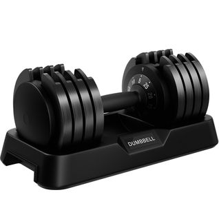 Haltère Réglable De Musculation Charge Variable Gym à Domicile 25 Kg Noir