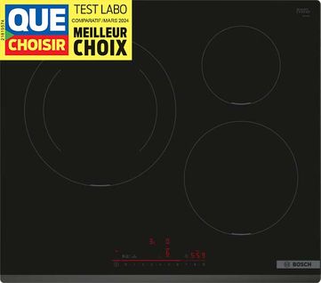 Table Induction Bosch Pij631hb1e 3 Foyers Noir