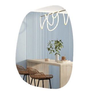 Miroir Design Asymétrique 90x70cm