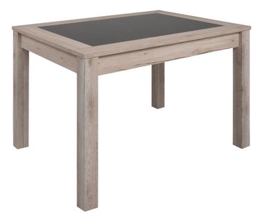 Table L.120 cm MALTA imitation chêne et béton