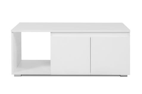 Table basse LUMIA 100cm blanc