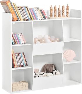 Bibliothèque Pour Enfant Rangement Pour Livres Et Jouets Avec 8 Compartiments, Kmb55-w