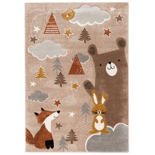 Tapis Maui Kids Pour Enfants Renard Et Ours 200x290cm