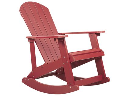 Chaise De Jardin À Bascule Rouge Adirondack