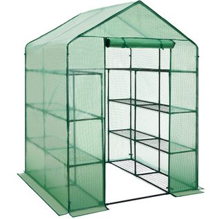 Serre De Jardin Souple 2,04 M² Avec 16 Étagères