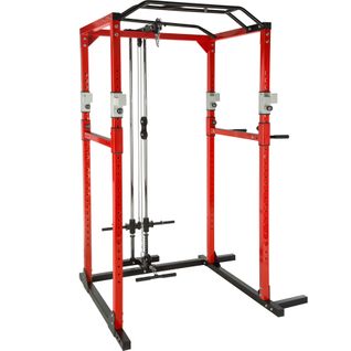 Cage De Musculation, Rack De Musculation, Station De Fitness - Noir/rouge