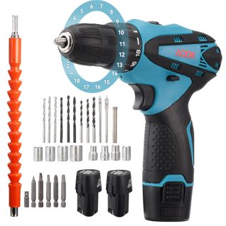 Perceuse à Percussion Sans Fil, 12 V, Avec 2 Batteries De 1,5 Ah, Avec LED De Déclenchement