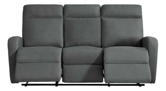 Canapé relax 3 places OSCAR tissu Gris anthracite