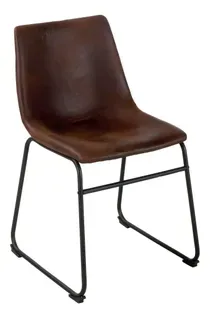 Chaise ROMANE Marron vintage