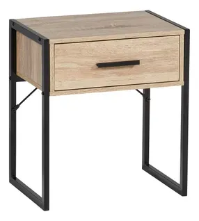 Chevet 1 tiroir CARDIFF Imitation chêne