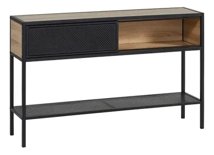 Console OSKAR Imitation chêne sonoma / noir