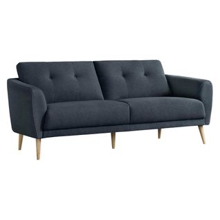 Canapé 3 places ZOE II tissu bleu foncé