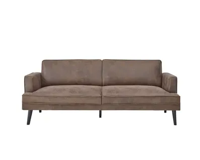 Canapé convertible 3 places FACTORY tissu vintage vue de face