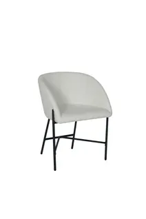 Fauteuil bouclettes CELESTE blanc