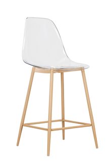 Tabouret de bar H. 63 cm LYNETTE transparent