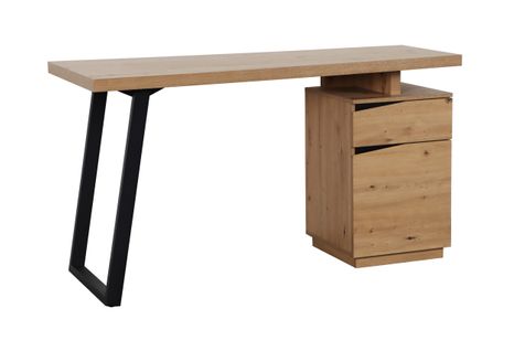 Bureau DANZING imitation chêne et noir