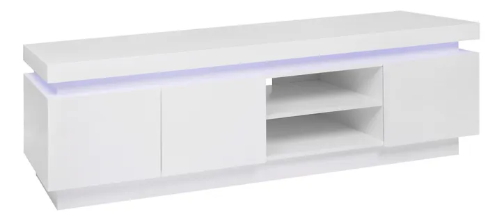 Meuble TV LED L.190 cm COLORS blanc