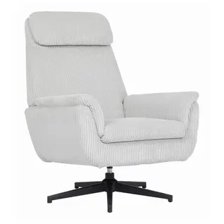 Fauteuil pivotant JONAS tissu beige