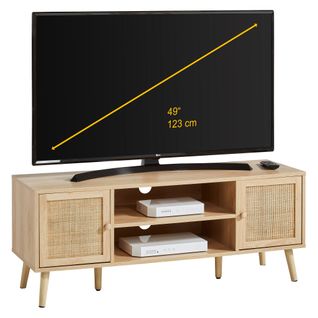 Meuble TV 2P BEA Imitation chêne