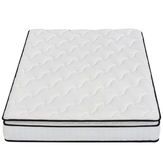 Matelas ressorts + surmatelas 140x190cm avec mémoire de forme CLEOPATRE ép.22 cm