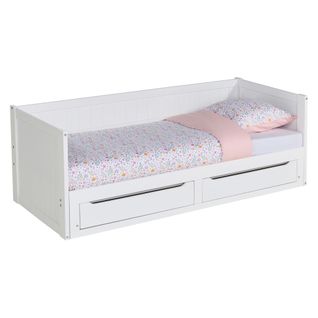 Lit extensible 2X80x190 cm VIKY blanc