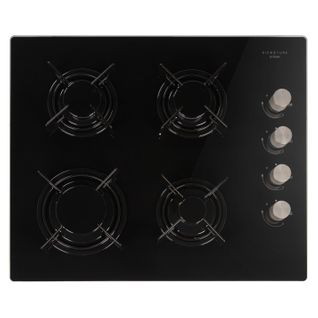 Table de cuisson gaz SIGNATURE STGV4N 4 foyers Noir