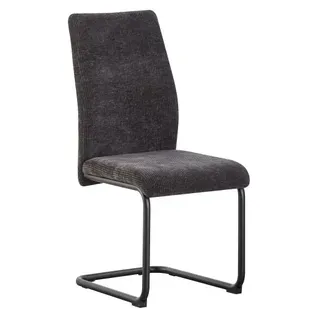 Chaise MEREDITE Gris foncé vue 3/4