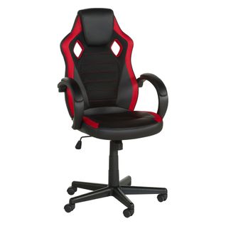 Fauteuil de bureau TURBO 3 Noir et rouge