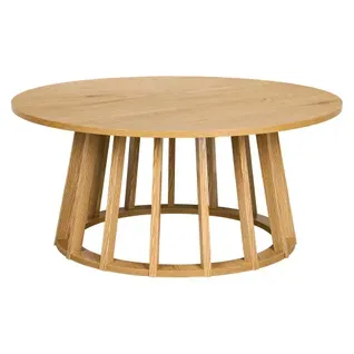 Table basse Ø 80 cm ZENIA Imitation chêne