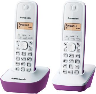 Téléphone Sans Fil Duo Dect Pourpre - Kxtg1612frf