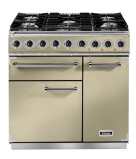 Piano de cuisson FALCON F900DXDFCR/CM mixte rouge vue de face