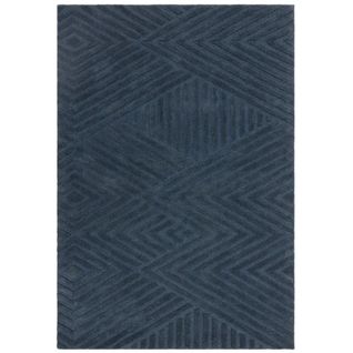 Tapis De Salon Jogan En Laine - Bleu - 200x290 Cm
