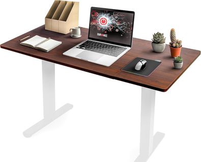 Plateau Pour Bureau Assis Debout De 140 X 60 X 2cm Duronic Tt140 Wt