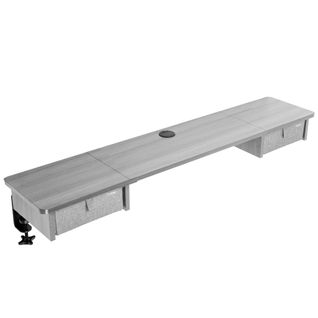 Planche De 120cm Avec 2 Tiroirs Pour Bureau Compatible Duronic Tt120 Tt140 Tt160 Mdf Duronic Dd2 Gy