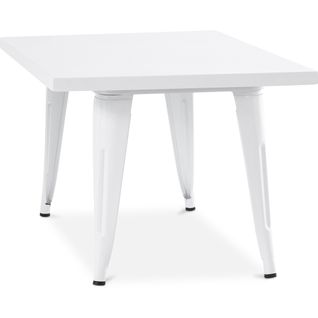 Table Pour Enfant Bistrot Metalix 60 Cm - Métal Blanc