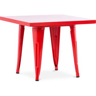 Table Pour Enfant Bistrot Metalix 60 Cm - Métal Rouge