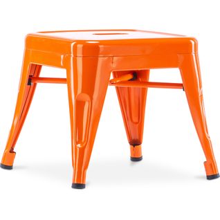 Tabouret Pour Enfant Bistrot Metalix Design Industriel En Métal - Orange