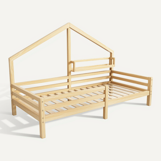 Lit Enfant Lit Cabane 90 X 200 Cm Blanc Avec Support De Rangement