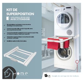 Kit De Superposition Avec Séchoir  00668 Pour Lave Linge