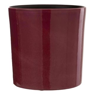 Cache-pot En Céramique Design "flek" 25cm Fuchsia