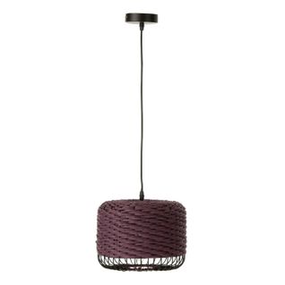 Lampe Suspension En Métal "eldon" 27cm Mauve